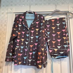 PJ Salvage Martini Pajama Set MEDIUM P.J. Salvage